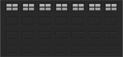 15x7 - Clear -  Stockton With glass Short - Black