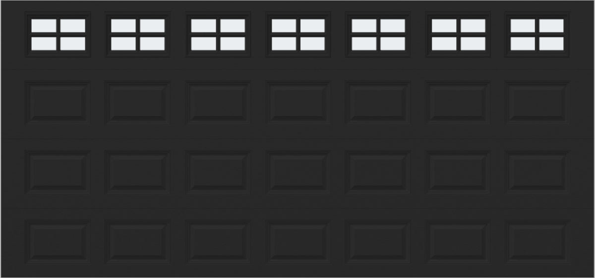 15x7 - Frosted -  Stockton With glass - Black