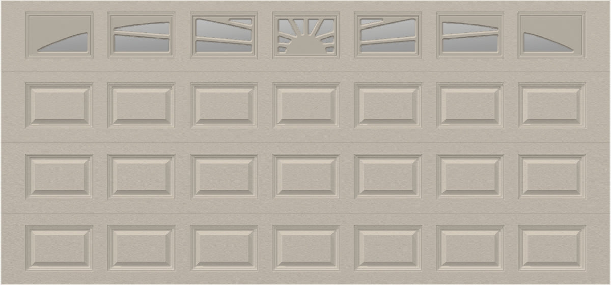 15x7 - Sunburst - Clear With glass - Almond