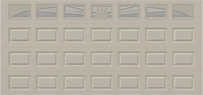 15x7 - Sunburst - Clear With glass - Almond