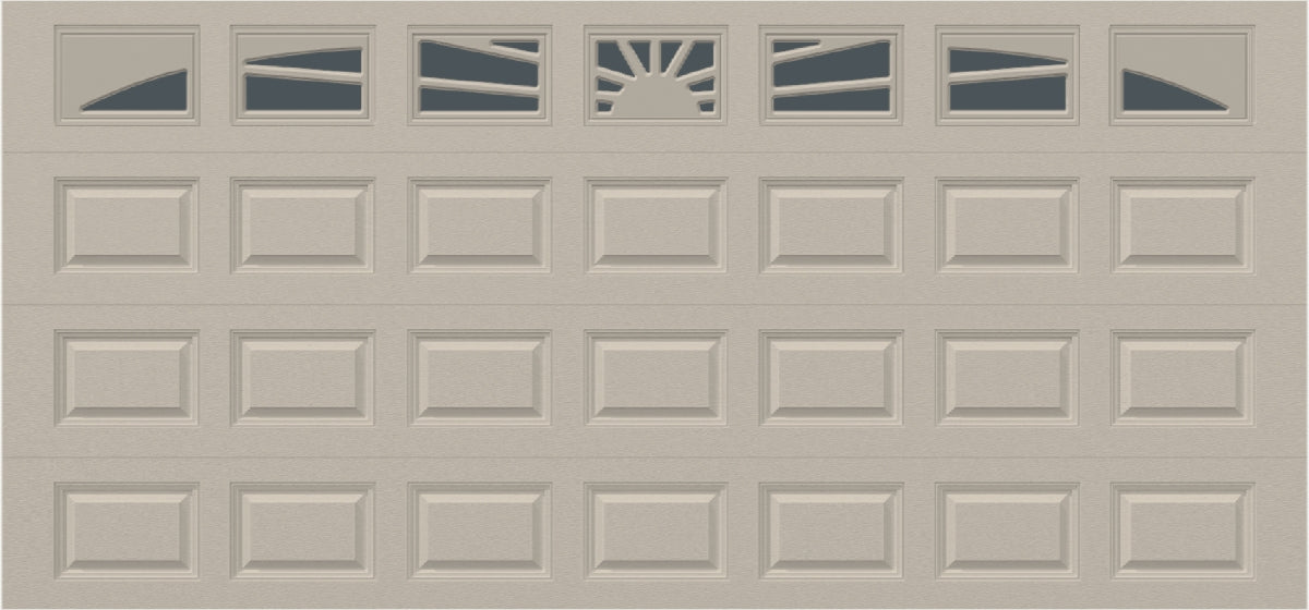 15x7 - Sunburst - Tinted -  With glass Long - Almond