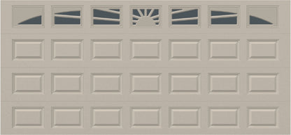 15x7 - Sunburst - Tinted -  With glass Long - Almond