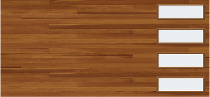 15x7 Window - Cedar Right - Frosted