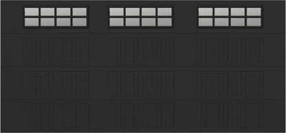 15x7 - Clear -  Stockton With glass Short - Black