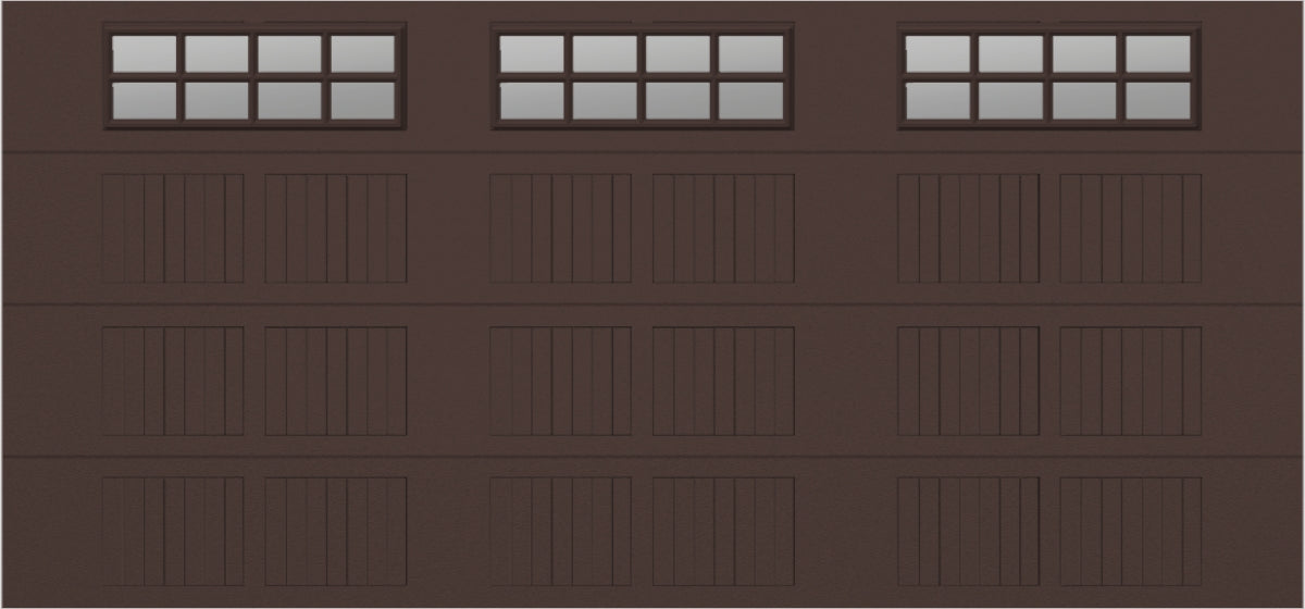 15x7 - Clear -  Stockton With glass Short - Brown