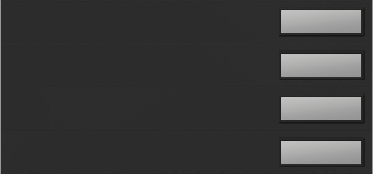 9'x7' Window - Skyflush Right - Black - Clear