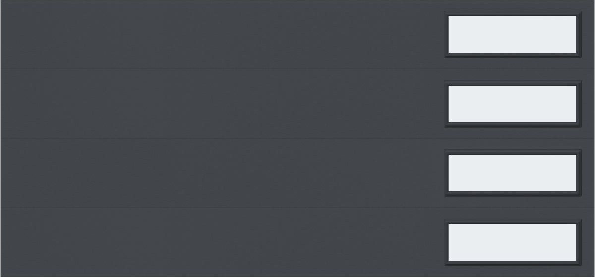 9'x7' Window - Skyflush Right  - Graphiete - Frosted