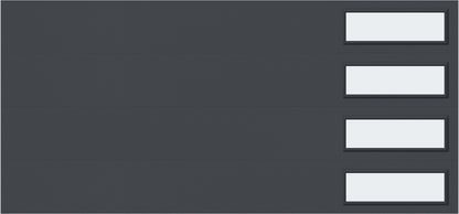 9'x7' Window - Skyflush Right  - Graphiete - Frosted