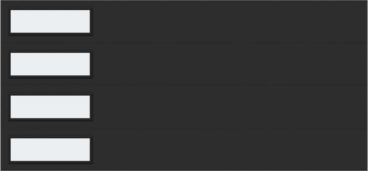 15'x7' Window - Skyflush Left  - Black - Frosted