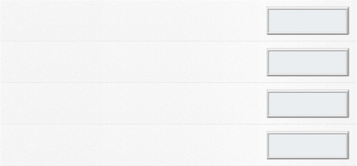 9'x7' Window - Skyflush Right  - White - Frosted