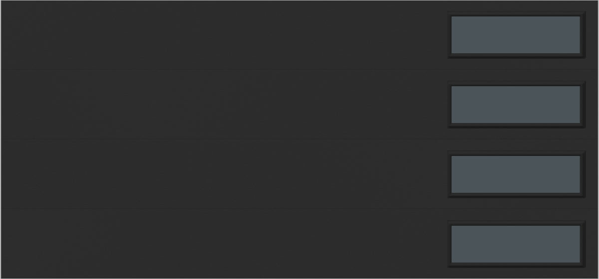 9'x7' Window - Skyflush Right  - Black - Tinted 