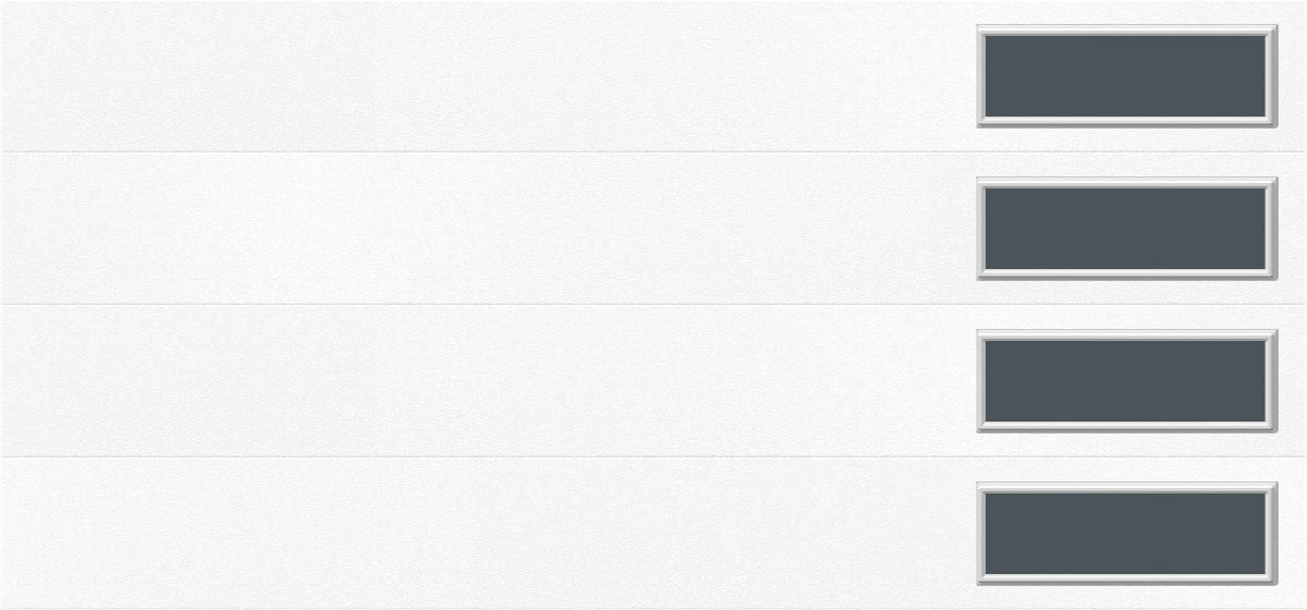 9'x7' Window - Skyflush Right  - White - Tinted 