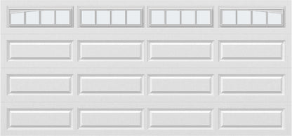 15x7 - Arched Stockbridge Long - Frosted With glass Long - White