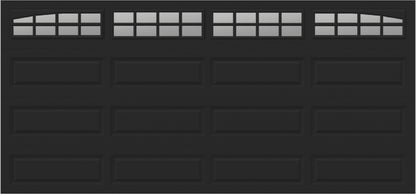 15x7 -  Arched Stockton Long - Clear  With glass Long - Black