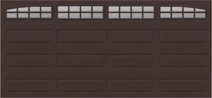 15x7 -  Arched Stockton Long - Clear  With glass Long - Brown