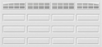 15x7 -  Arched Stockton Long - Clear  With glass Long - White