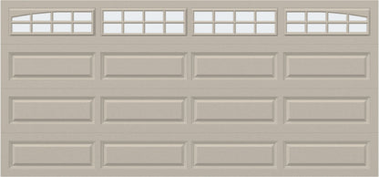 15x7 - Arched Stockton Long - Frosted With glass Long - Almond