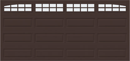 15x7 -  Arched Stockton Long - Frosted With glass Long - Brown