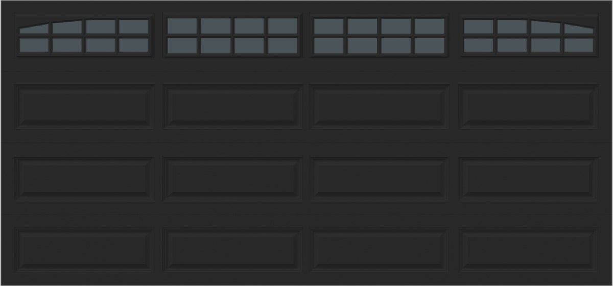 15x7 - Arched Stockton Long - Tinted With glass Long - Black