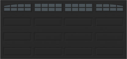 15x7 - Arched Stockton Long - Tinted With glass Long - Black