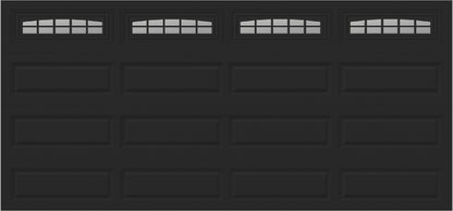 15x7 -  Cascade - Clear  With glass Long - Black