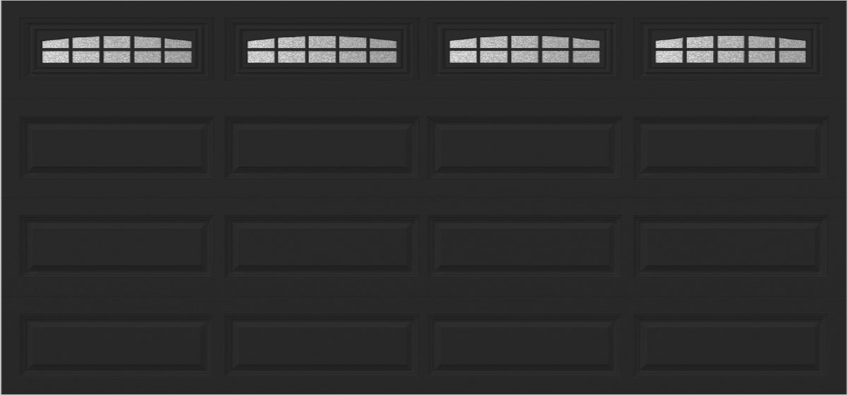 15x7 -  Cascade - Obscure  With glass Long - Black