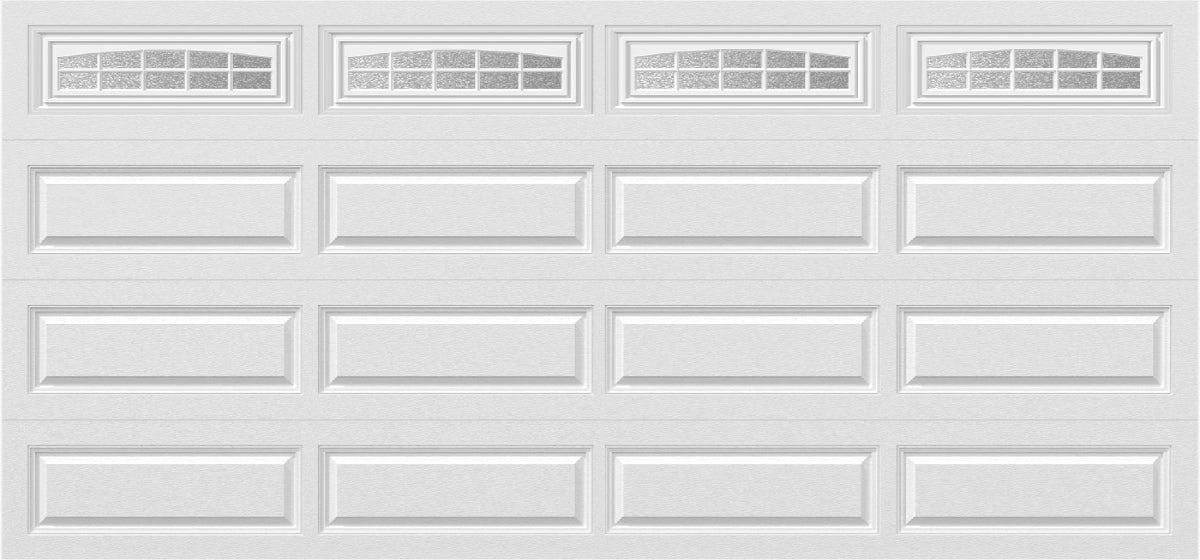 15x7 -  Cascade - Obscure  With glass Long - White