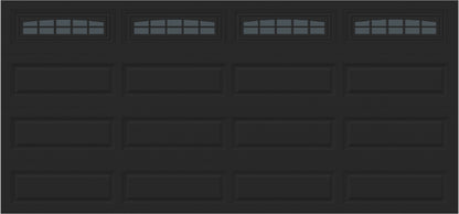 15x7 -  Cascade - Tinted  With glass Long - Black.