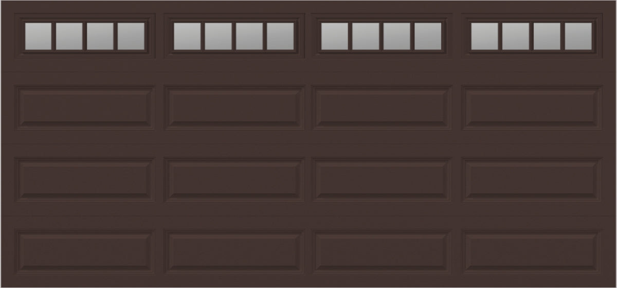 15x7 -  Straight Stockbridge Long - Clear  With glass Long - Brown