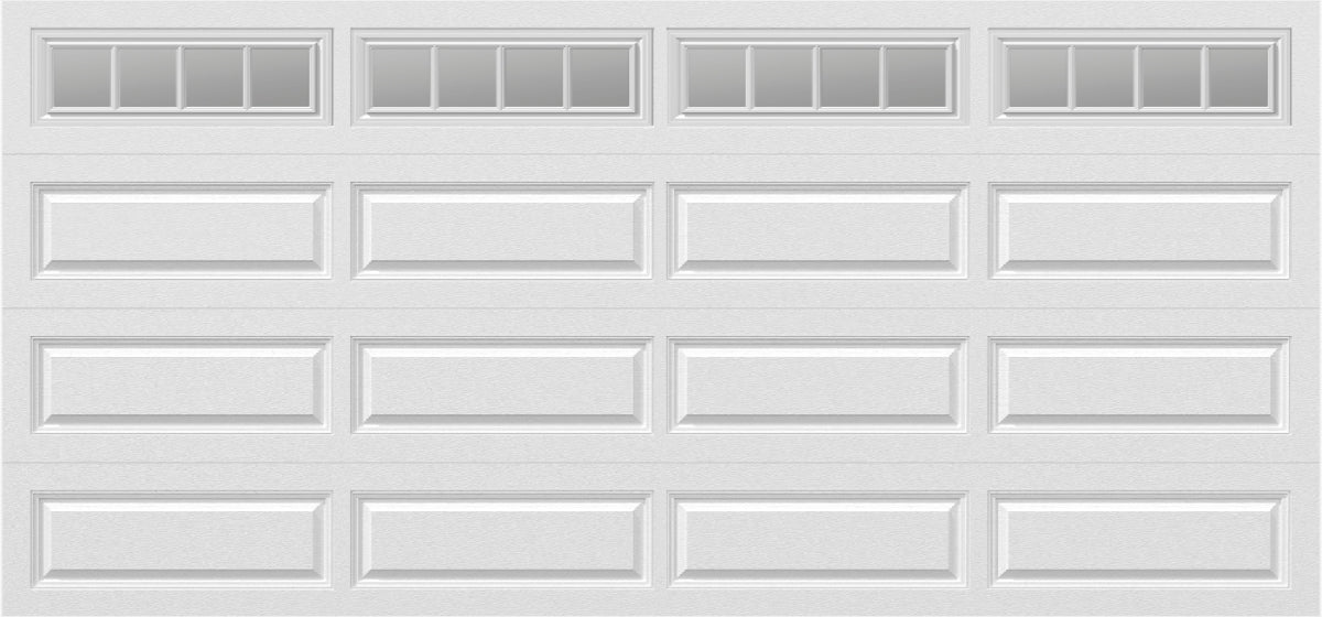 15x7 -  Straight Stockbridge Long  - Clear  With glass Long - White