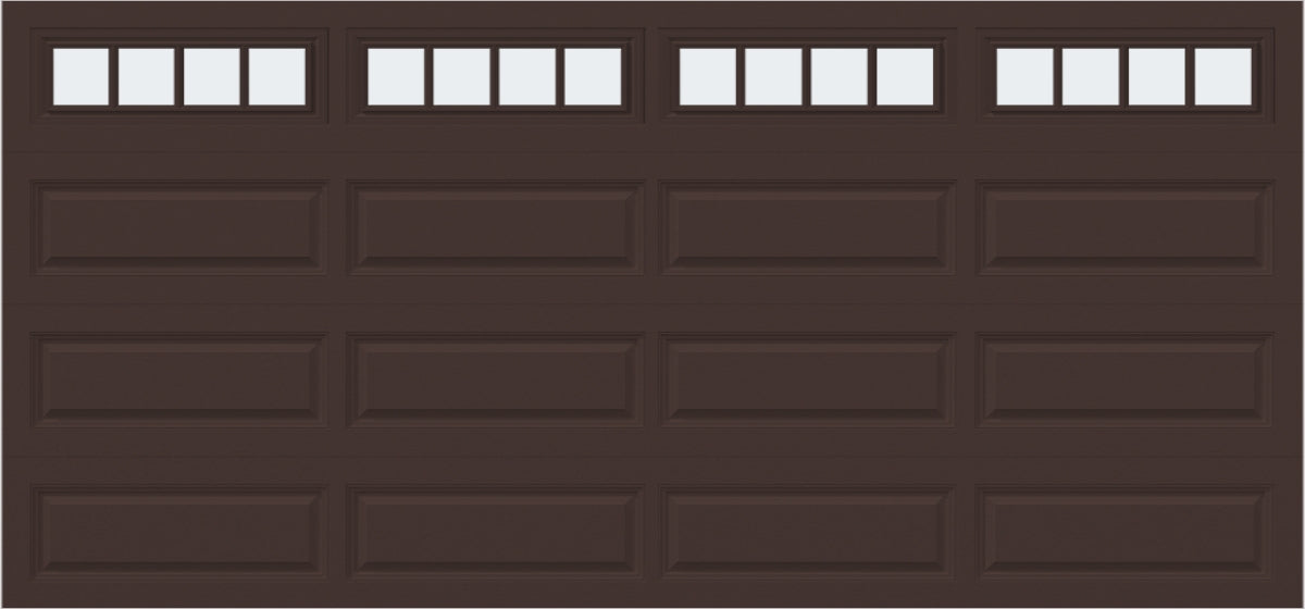 15x7 -  Straight Stockbridge Long - Frosted With glass Long - Brown