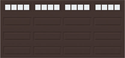 15x7 -  Straight Stockbridge Long - Frosted With glass Long - Brown