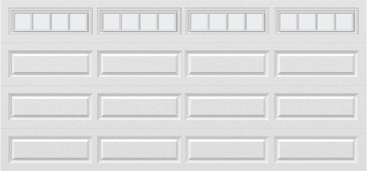 15x7 - Straight Stockbridge Long - Frosted With glass Long - White