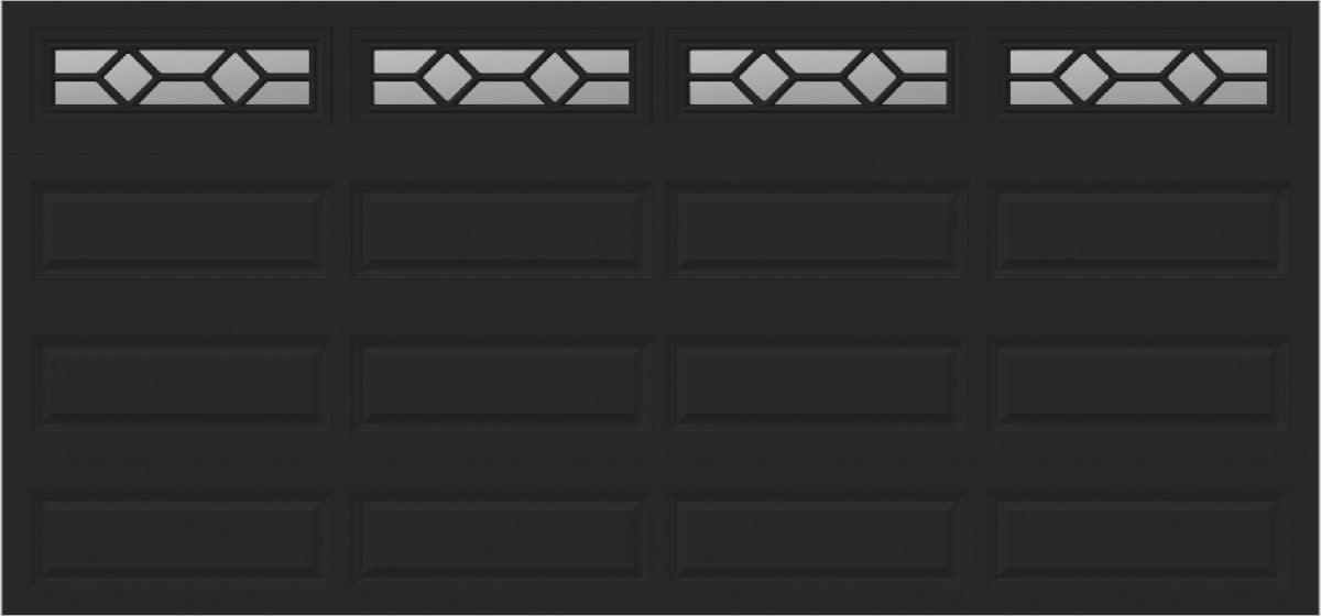 15x7 -  Waterton Long 1 - Clear -   With glass Long - Black