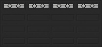 15x7 -  Waterton Long 1 - Clear -   With glass Long - Black