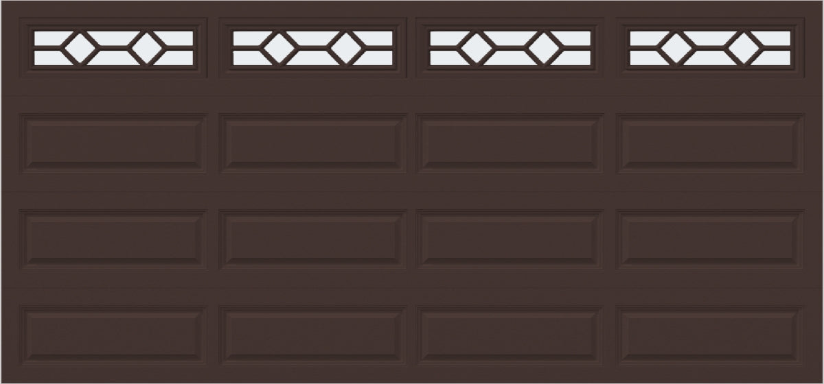 15x7 -  Waterton Long 1 - Frosted -  With glass Long - Brown