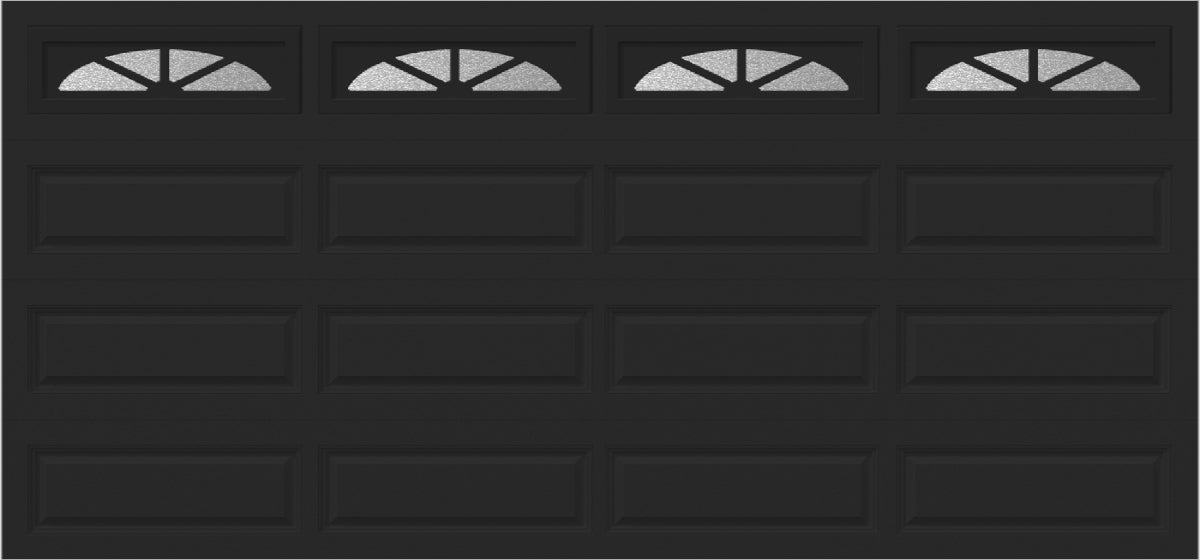 15x7 -  Waterton Long 2 - Frosted -   With glass Long - Black