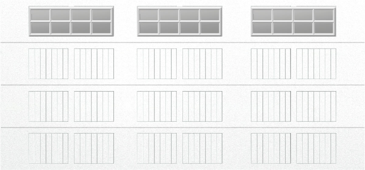 15x7 - Clear -  Stockton With glass Short - White