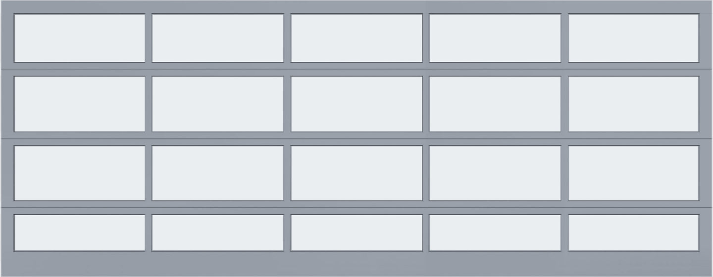 18'x7' Window - Aluminum - Clear Anodized - White Laminate