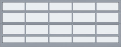 18'x7' Window - Aluminum - Clear Anodized - White Laminate