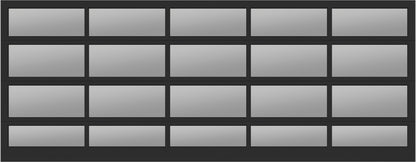 18'x7' Window - Aluminum  - Black - Black Laminate