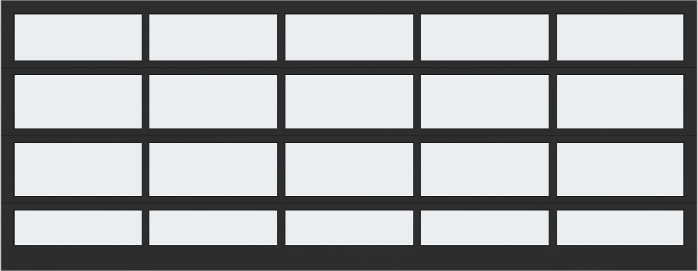 18'x7' Window - Aluminum  - Black - White Laminate