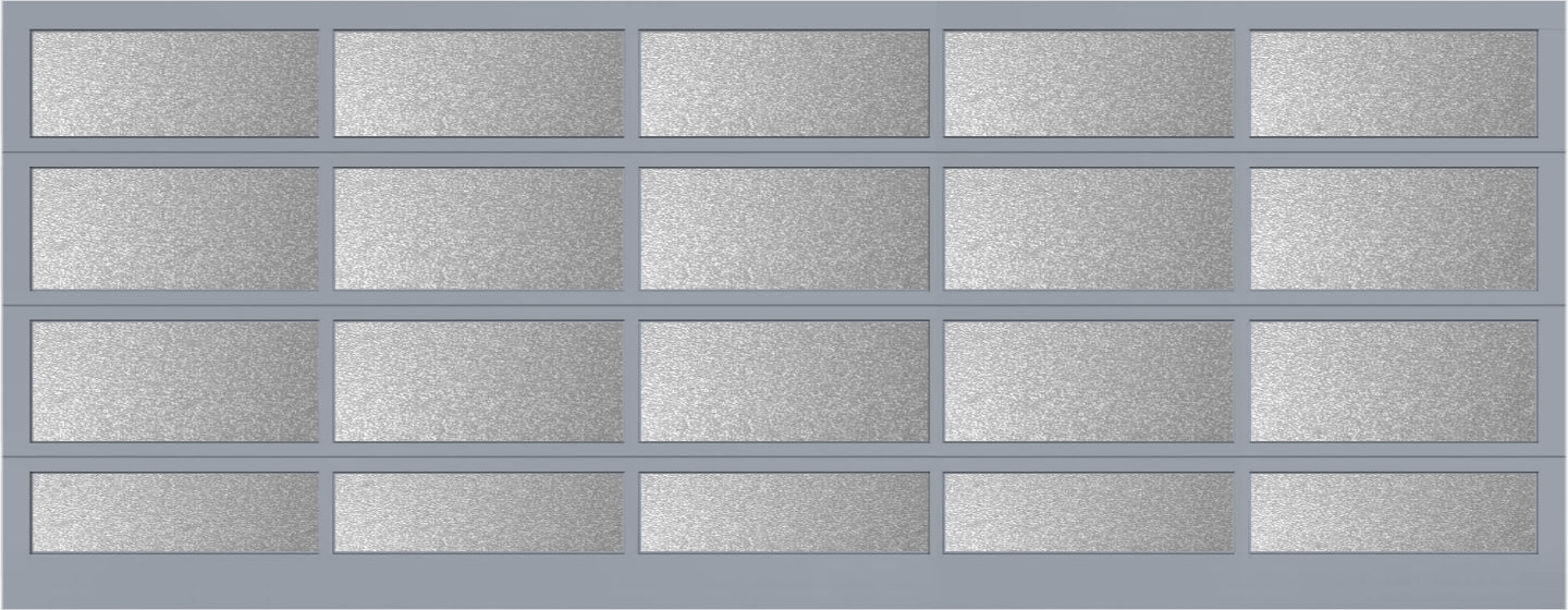 18'x7' Window - Aluminum - Anodized - Obscure