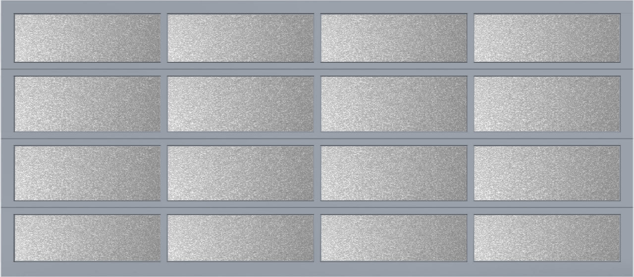 16'x7' Window - Aluminum - Anodized - Obscure