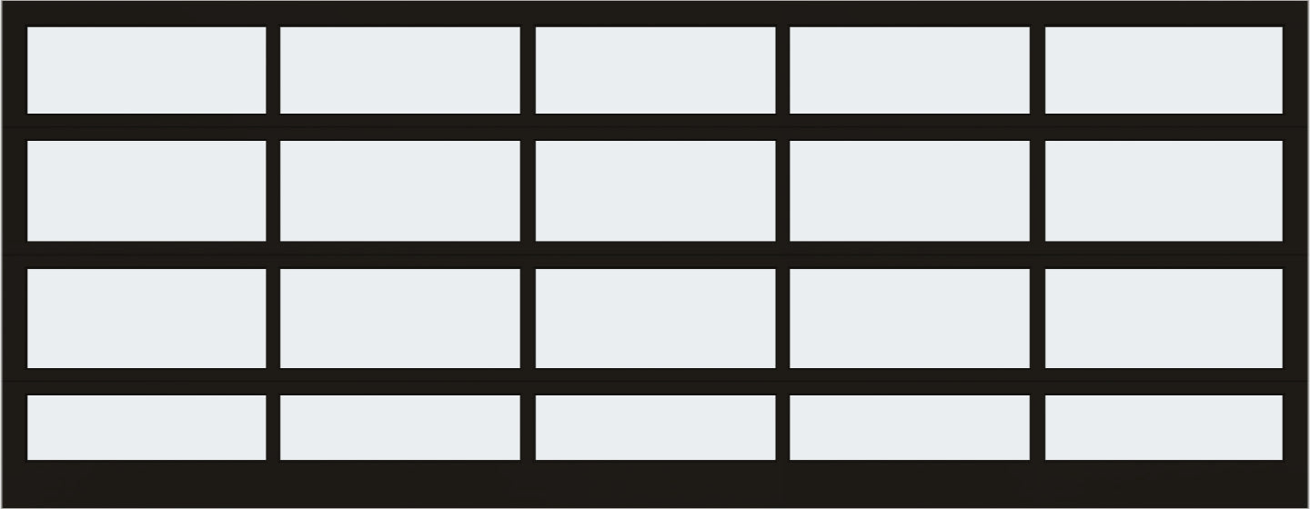 18'x7' Window - Aluminum - Dark Bronze - White Laminate