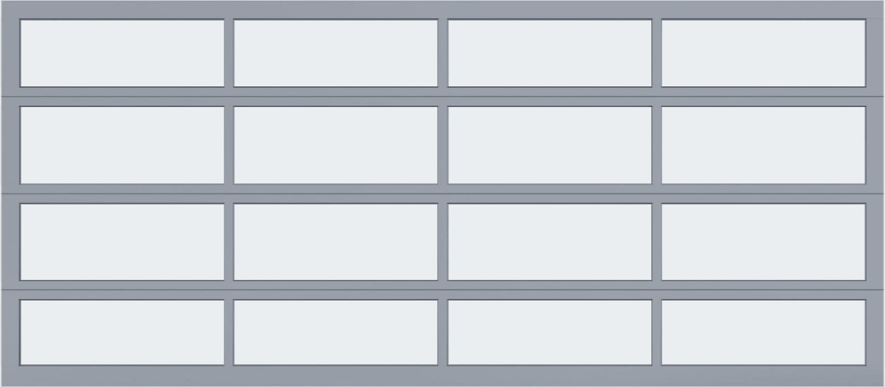 16'x7' Window - Aluminum - Clear Anodized - White Laminate