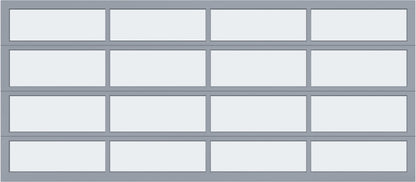 16'x7' Window - Aluminum - Clear Anodized - White Laminate