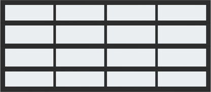 16'x7' Window - Aluminum  - Black - White Laminate