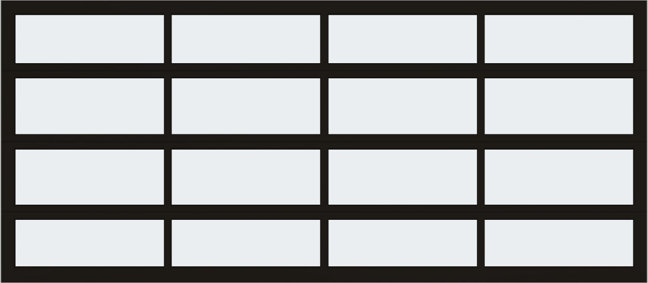 16'x7' Window - Aluminum - Dark Bronze - White Laminate