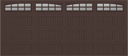 16x7 -  Arched Stockton Long - Clear  With glass Long - Brown